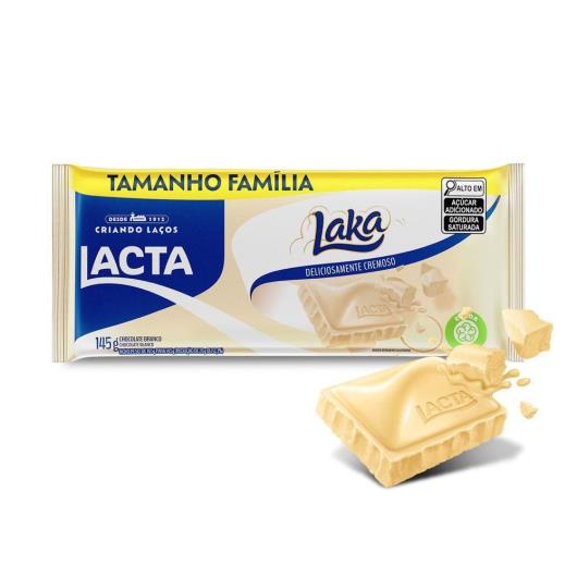 Chocolate Branco Lacta Laka Pacote 145g Tamanho Família - Imagem em destaque