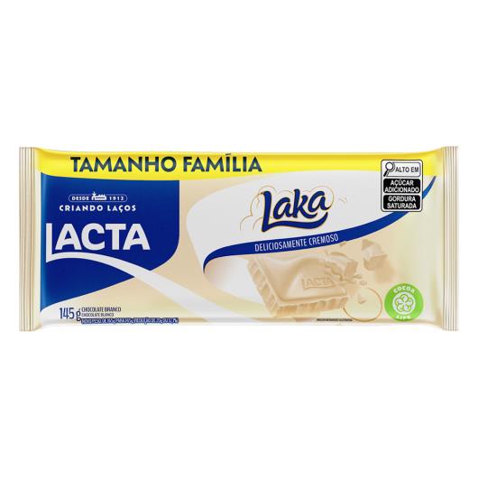 Chocolate Branco Lacta Laka Pacote 145g Tamanho Família - Imagem em destaque