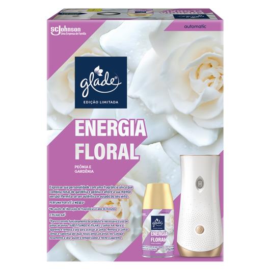 Aparelho e Odorizador de Ambiente Energia Floral Glade Automatic 269ml - Imagem em destaque