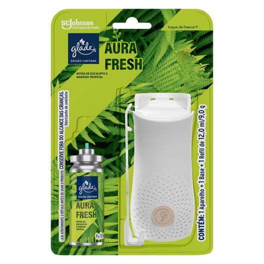 Aparelho e Odorizador de Ambiente Aura Fresh Glade Toque de Frescor Blister 12ml - Imagem em destaque