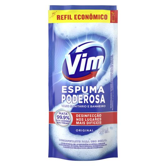 Desinfetante Uso Geral Original Vim Espuma Poderosa Sachê 450ml Refil Econômico - Imagem em destaque