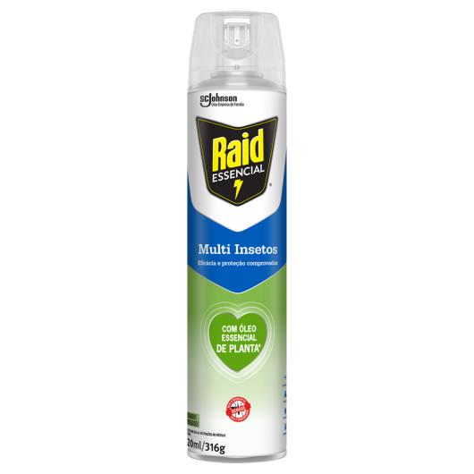 Inseticida Aerossol Multi-Insetos Raid Essencial Frasco 420ml Spray - Imagem em destaque