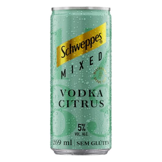 Bebida Mista Alcoólica Gaseificada Vodka Citrus Schweppes Mixed Lata 269ml - Imagem em destaque