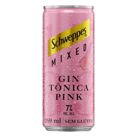 Gin Tônica Pink Amora Schweppes Mixed Lata 269ml - Imagem em destaque