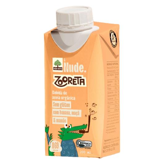 Bebida à Base de Aveia Sabor Banana, Maçã & Mamão Nude. Zooreta Caixa 200ml - Imagem em destaque