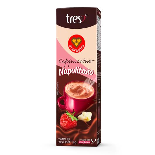 Cappuccino em Cápsula Napolitano 3 Corações Lovers Caixa 110g 10 Unidades - Imagem em destaque