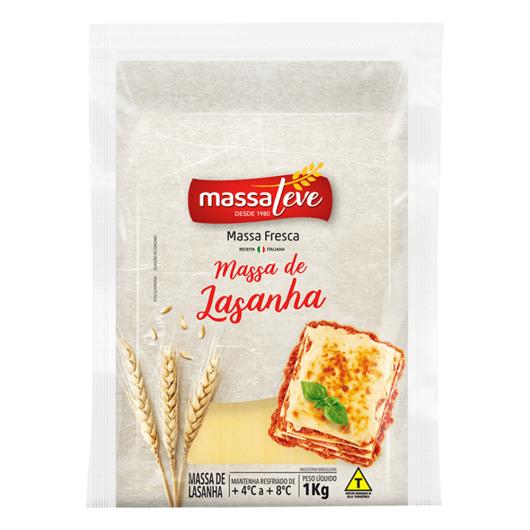 Massa Fresca para Lasanha Massa Leve 1kg - Imagem em destaque