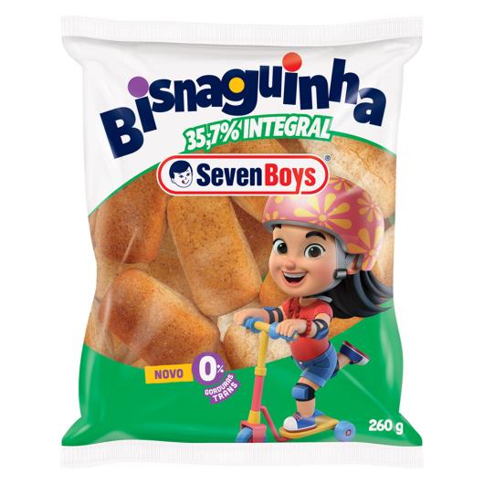 Pão Bisnaguinha 35,7% Integral Seven Boys Pacote 260g - Imagem em destaque