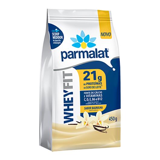 Suplemento Proteico Pó Baunilha Parmalat Whey Fit Pacote 450g - Imagem em destaque