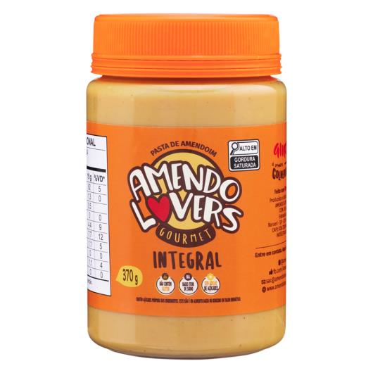 Pasta de Amendoim Integral Zero Lactose Amendo Lovers Gourmet Pote 370g - Imagem em destaque