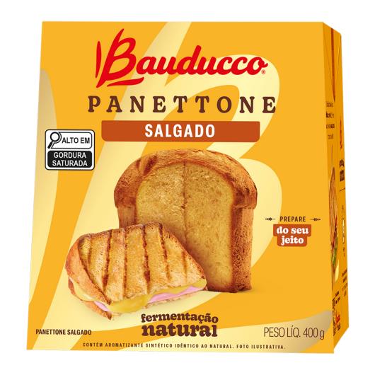 Panettone Salgado Bauducco Caixa 400g - Imagem em destaque