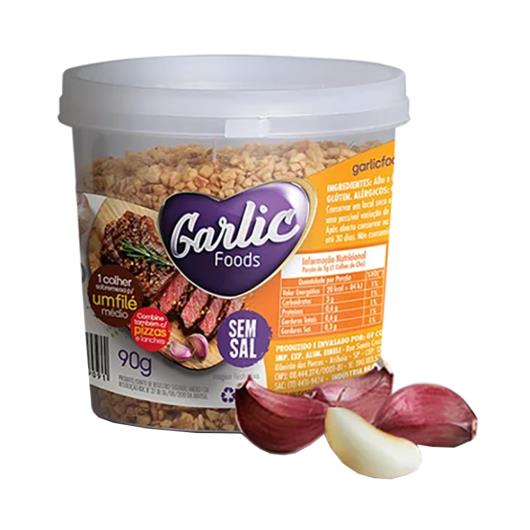 Alho Frito Garlic Foods sem Sal Pote 90g - Imagem em destaque