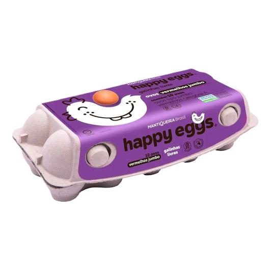 Ovos Vermelhos Tipo Jumbo Mantiqueira Happy Eggs 10 Unidades - Imagem em destaque