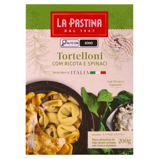 Tortelloni recheado Ricota e Espinafre La Pastina Caixa 200g - Imagem em destaque