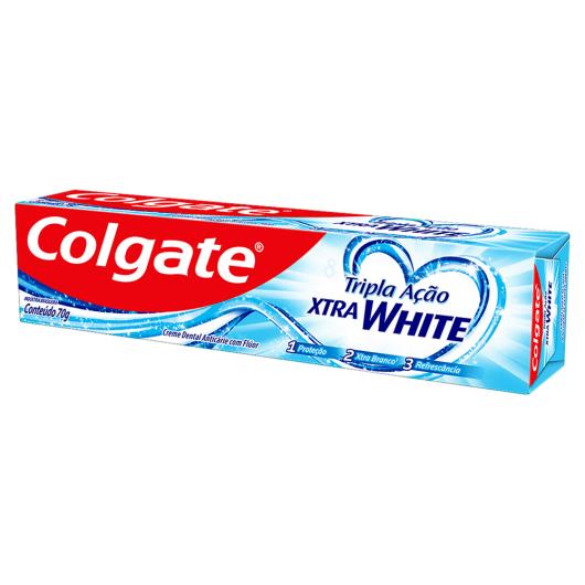 Pack Creme Dental Xtra White Colgate Tripla Ação Caixa 3 Unidades 70g Cada Leve Mais Pague Menos - Imagem em destaque