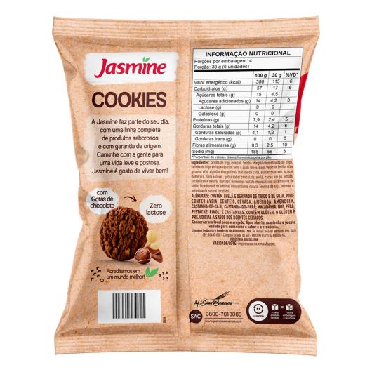 Biscoito Cookie Vegano Integral Avelã com Gotas de Chocolate Jasmine Pacote 120g - Imagem em destaque