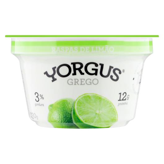 Iogurte Integral Grego Raspas de Limão Yorgus Pote 130g - Imagem em destaque