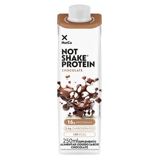 Suplemento Alimentar Chocolate Zero Lactose Not Shake Protein 16g de Proteína Caixa 250ml - Imagem em destaque