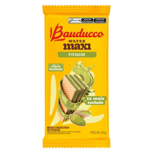 Biscoito Wafer Bauducco Maxi Pistache Pacote 104g - Imagem em destaque