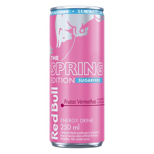 Energético Frutas Vermelhas Zero Açúcar Red Bull Lata 250ml The Spring Edition - Imagem em destaque