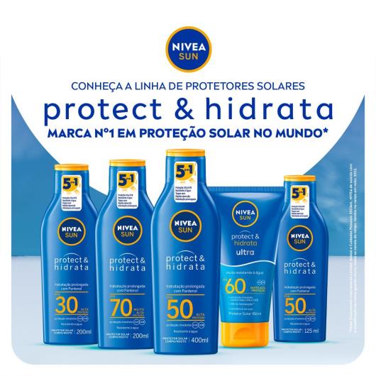 Protetor Solar Ultra FPS 60 Nivea Sun Protect & Hidrata Bisnaga 150ml - Imagem em destaque