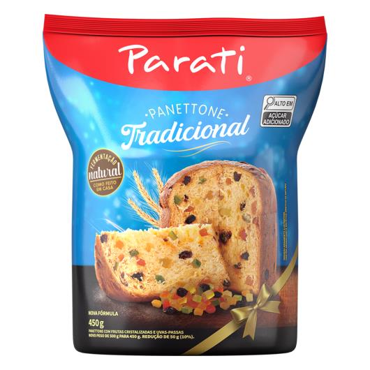 Panettone com Frutas Cristalizadas e Uvas-Passas Parati Pacote 450g - Imagem em destaque