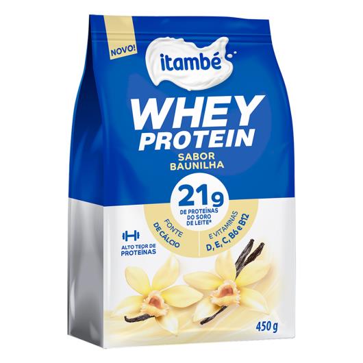 Suplemento Proteico Pó Baunilha Itambé Whey Protein Pacote 450g - Imagem em destaque