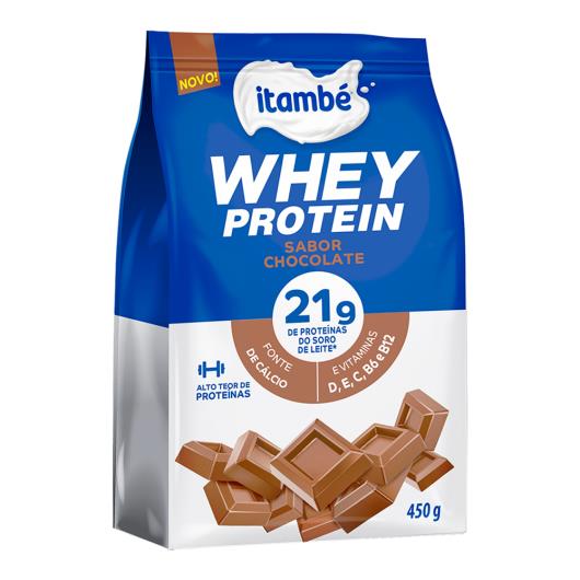 Suplemento Proteico Pó Chocolate Itambé Whey Protein Pacote 450g - Imagem em destaque