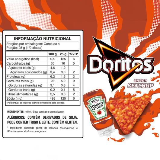 Salgadinho Ketchup Doritos 110g - Imagem em destaque