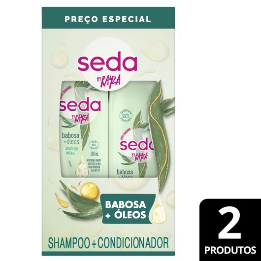 Kit Shampoo 300ml + Condicionador 190ml Seda by Rayza Babosa + Óleos - Imagem em destaque