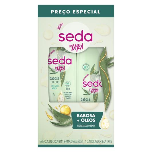 Kit Shampoo 300ml + Condicionador 190ml Seda by Rayza Babosa + Óleos - Imagem em destaque