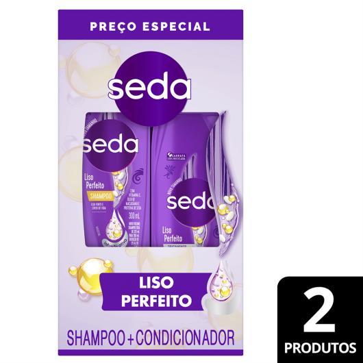 Kit Shampoo 300ml + Condicionador 190ml Seda Liso Perfeito - Imagem em destaque