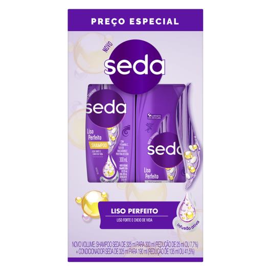 Kit Shampoo 300ml + Condicionador 190ml Seda Liso Perfeito - Imagem em destaque