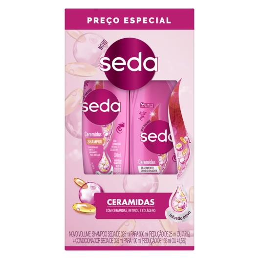 Kit Shampoo 300ml + Condicionador 190ml Seda Ceramidas - Imagem em destaque