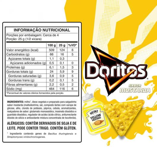 Salgadinho Mostarda Doritos 110g - Imagem em destaque