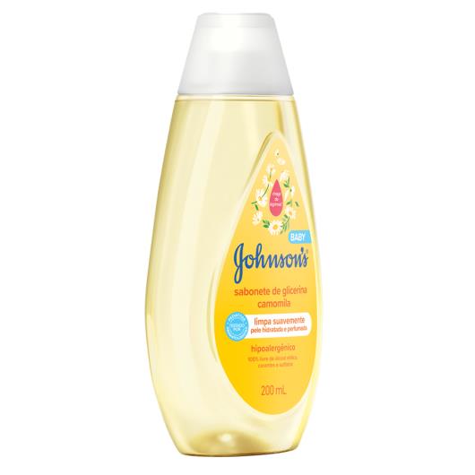 Sabonete Líquido Glicerinado da Cabeça aos Pés Camomila Johnson's Baby Frasco 200ml - Imagem em destaque