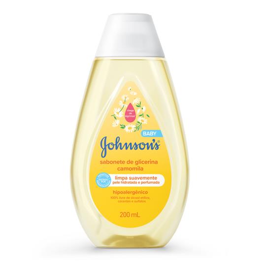 Sabonete Líquido Glicerinado da Cabeça aos Pés Camomila Johnson's Baby Frasco 200ml - Imagem em destaque