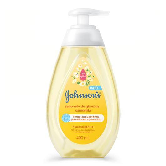 Sabonete Líquido de Glicerina da Cabeça aos Pés Camomila Johnson's Baby Frasco 400ml Pump - Imagem em destaque