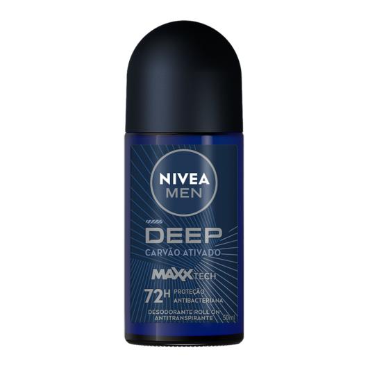 Antitranspirante Roll-On Carvão Ativado Nivea Men Deep 50ml - Imagem em destaque