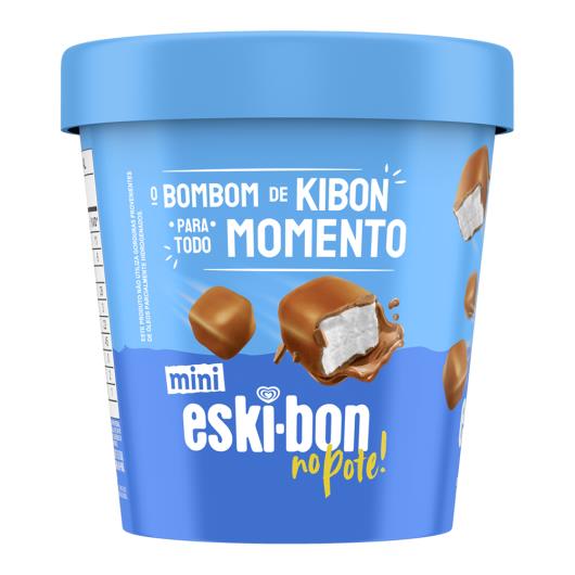 Mini Sorvete Baunilha Cobertura Chocolate Kibon Eski-bon Pote 184g - Imagem em destaque