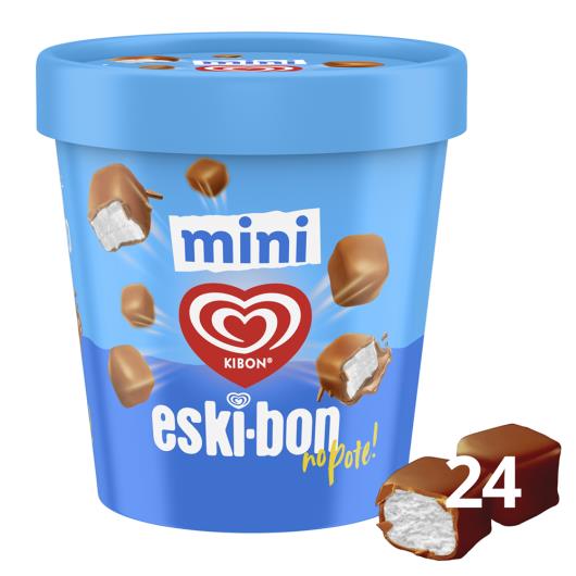 Mini Sorvete Baunilha Cobertura Chocolate Kibon Eski-bon Pote 184g - Imagem em destaque