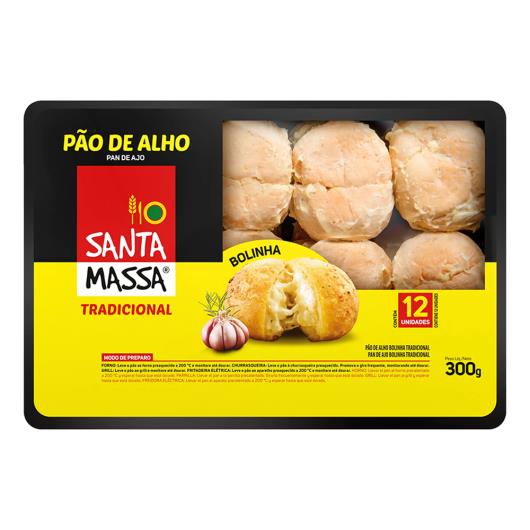 Pão de Alho Bolinha Tradicional Santa Massa 300g - Imagem em destaque