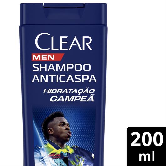 Shampoo Anticaspa Vini Jr. Clear Men Hidratação Campeã Frasco 200ml - Imagem em destaque