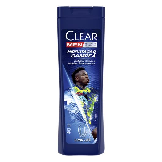 Shampoo Anticaspa Vini Jr. Clear Men Hidratação Campeã Frasco 400ml - Imagem em destaque