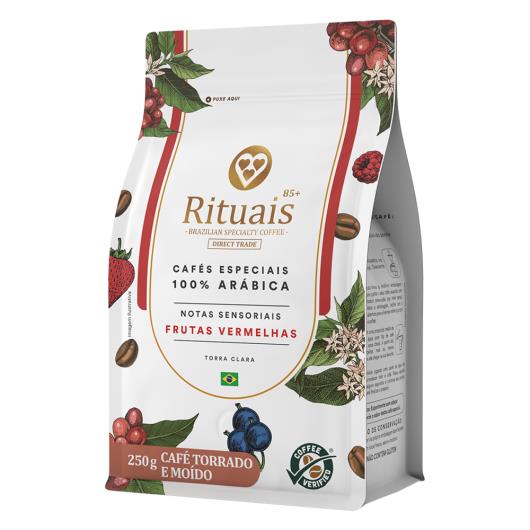 Café Torrado e Moído Frutas Vermelhas 3 Corações Rituais 85+ Pouch 250g - Imagem em destaque