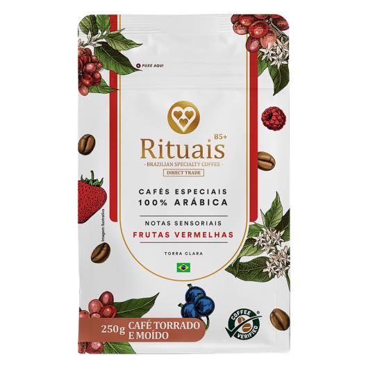 Café Torrado e Moído Frutas Vermelhas 3 Corações Rituais 85+ Pouch 250g - Imagem em destaque