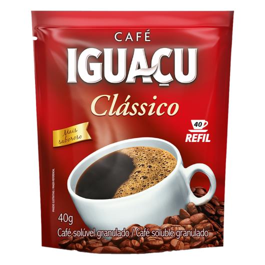 Café Solúvel Granulado Clássico Iguaçu Sachê 40g Refil - Imagem em destaque