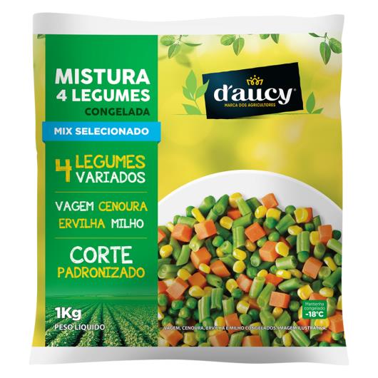 Mistura 4 Legumes Congelada D'aucy Pacote 1kg - Imagem em destaque