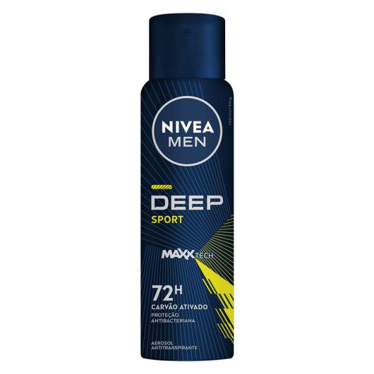 Antitranspirante Aerossol Carvão Ativado Sport Nivea Men Deep 150ml Spray - Imagem em destaque