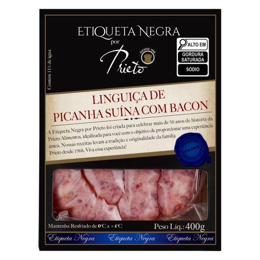 Linguiça de Picanha Suína com Bacon Prieto Etiqueta Negra 400g - Imagem em destaque